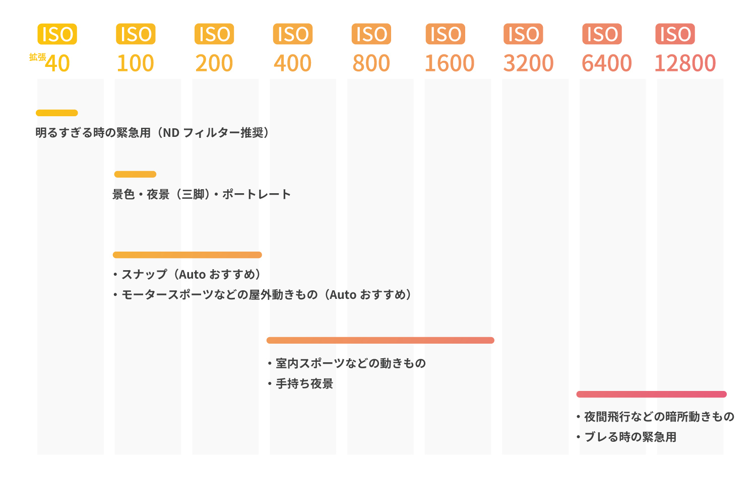 【カメラの基礎】ISO感度とは何か?初心者でも簡単にわかるように解説! - THOMSON.LIFELOG