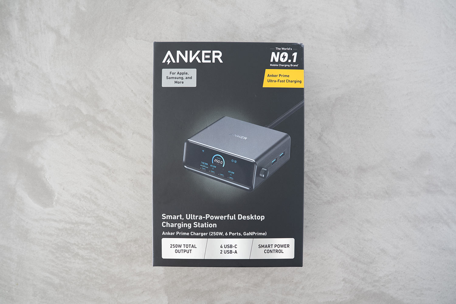 Anker Prime Charger (250W, 6 Ports, GaN)開封&外観レビュー