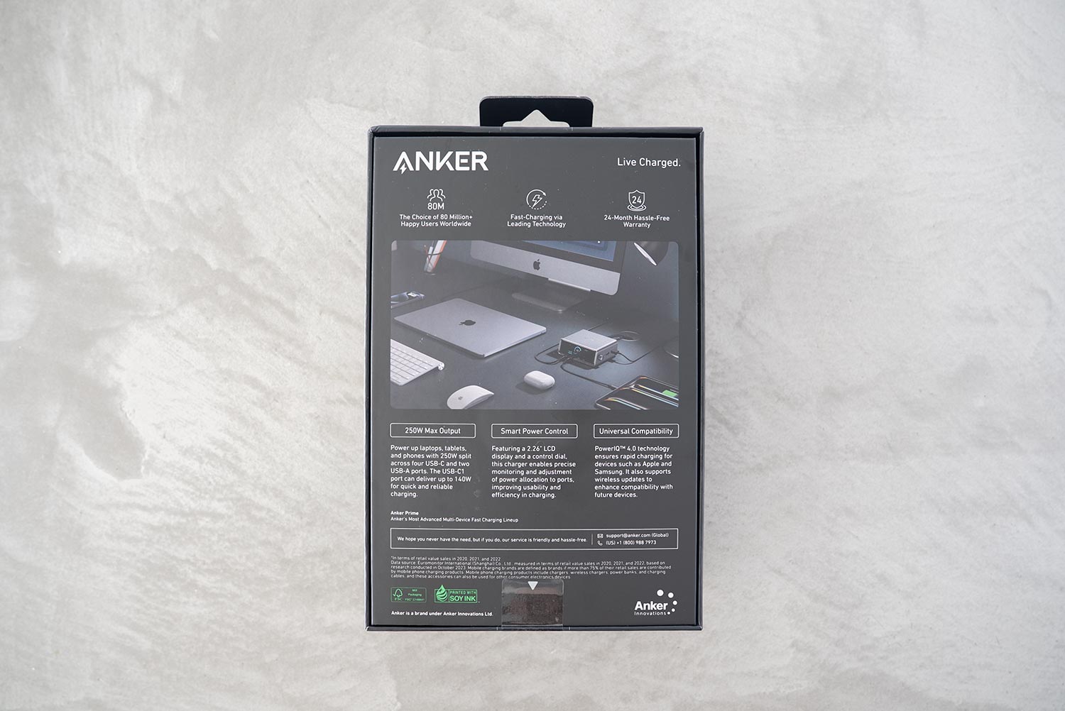 Anker Prime Charger (250W, 6 Ports, GaN)開封&外観レビュー