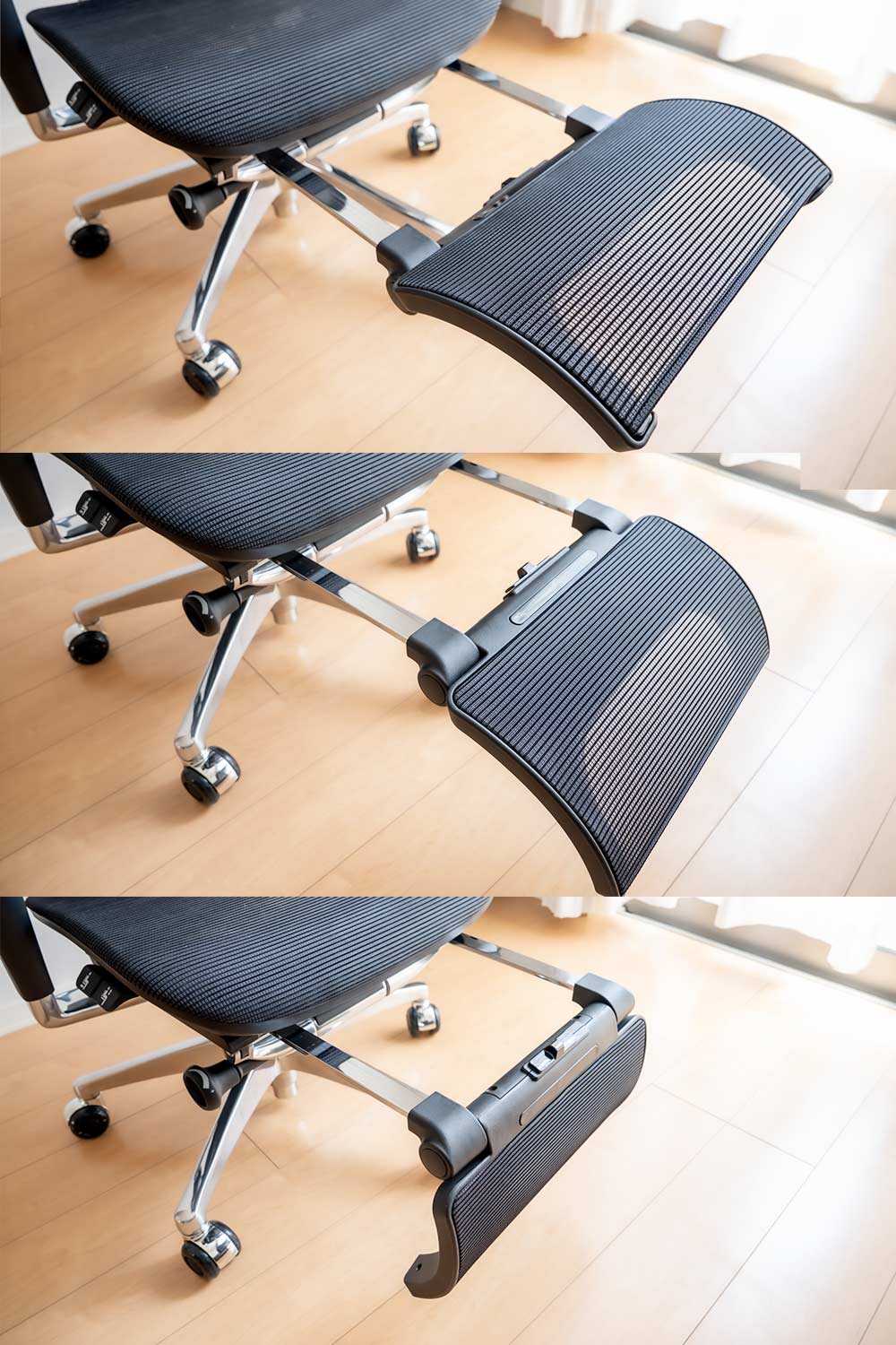 COFO Chair Premium 2の主な調整機能　オットマン