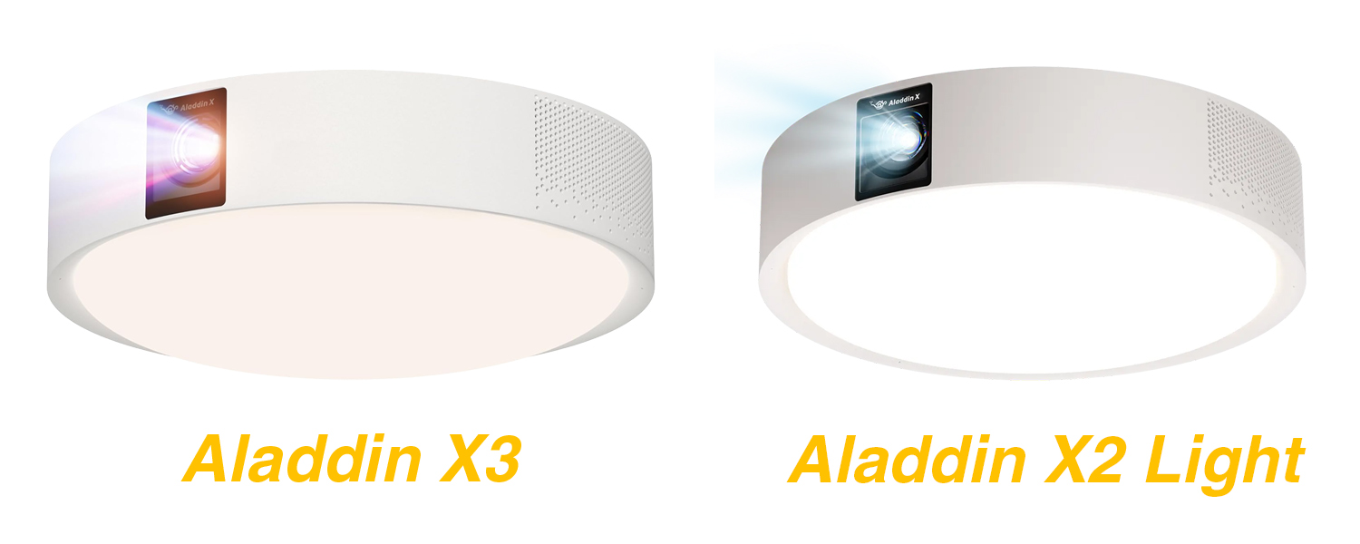 Aladdin X3_Aladdin X2 Light比較